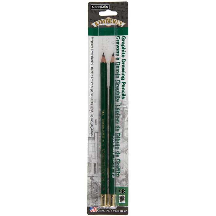 5B Kimberly Graphite Drawing Pencils 2 Piece Set Hobby Lobby 364521